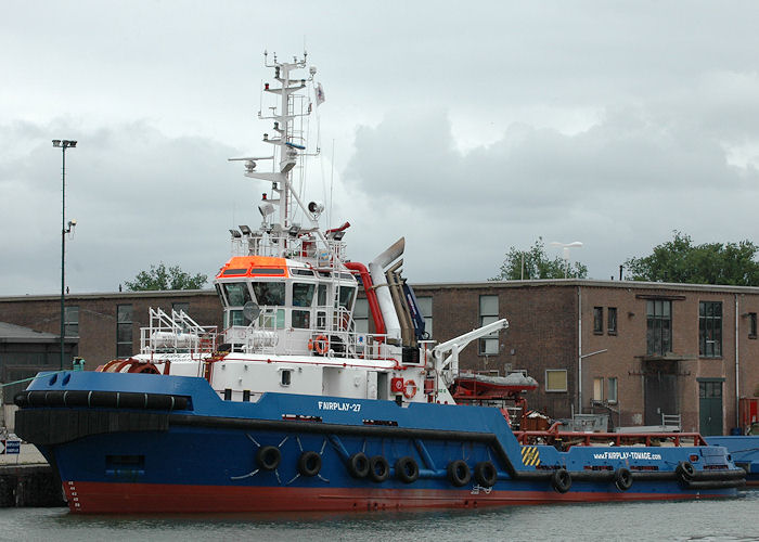 Photograph of the vessel  Fairplay 27 pictured in Merwehaven, Rotterdam on 20th June 2010