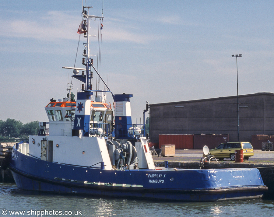 Photograph of the vessel  Fairplay X pictured in Merwehaven, Rotterdam on 17th June 2002