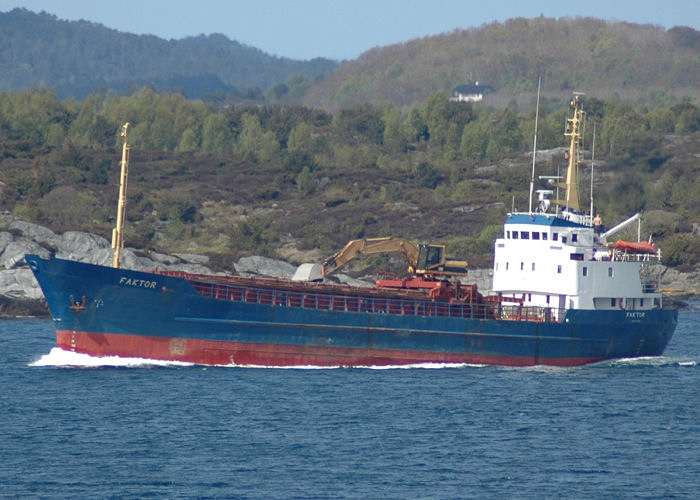 Photograph of the vessel  Faktor pictured near Haugesund on 12th May 2005