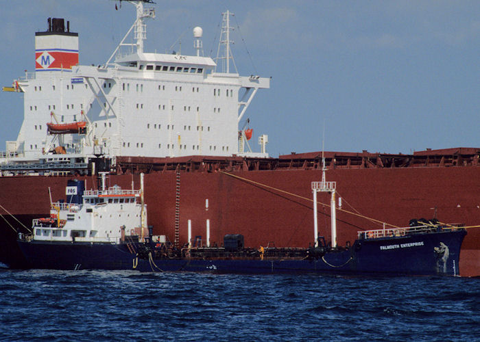 Photograph of the vessel  Falmouth Enterprise pictured in Falmouth Bay on 5th May 1996