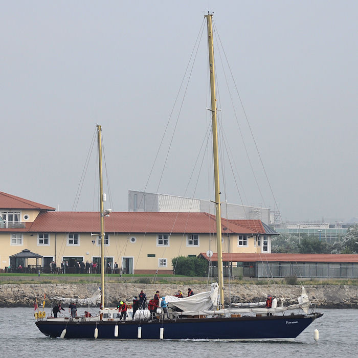 Photograph of the vessel  Faramir pictured passing North Shields on 25th August 2013