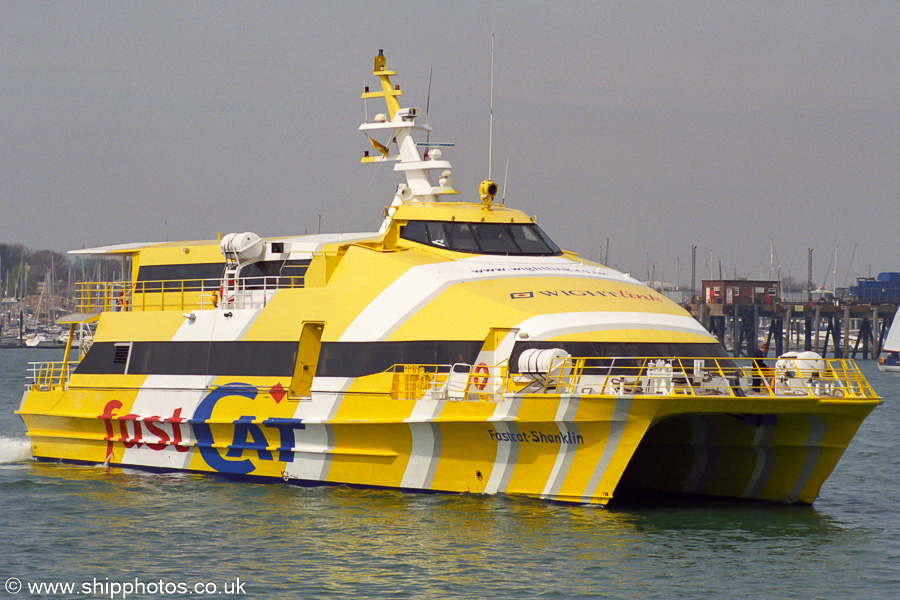  Fastcat Shanklin pictured in the Solent on 5th July 2003