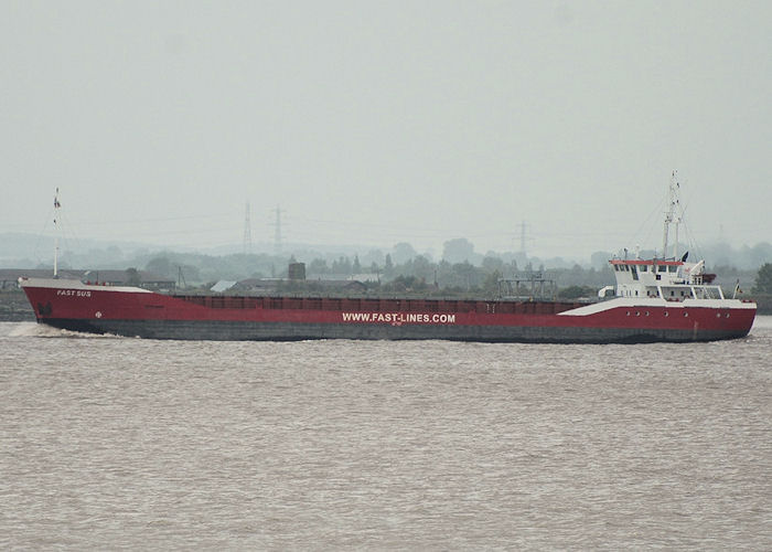 Photograph of the vessel  Fast Sus pictured on the River Humber on 18th June 2010