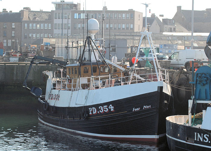 fv Fear Not II pictured at Peterhead on 28th April 2011