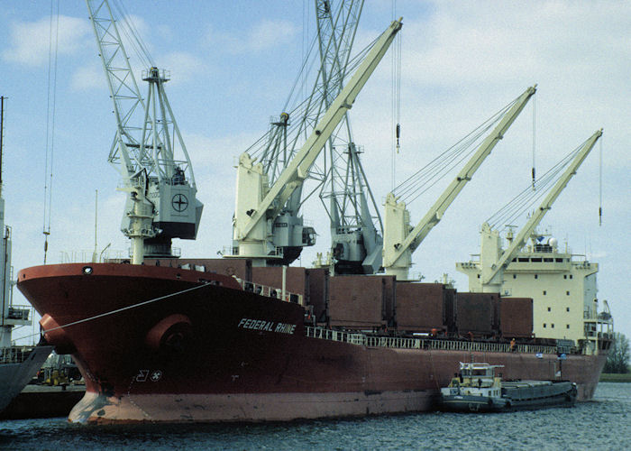 Photograph of the vessel  Federal Rhine pictured at Antwerp on 19th April 1997