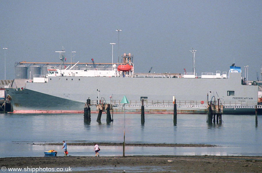 Photograph of the vessel  Feedercaptain pictured at Southampton on 25th August 2001