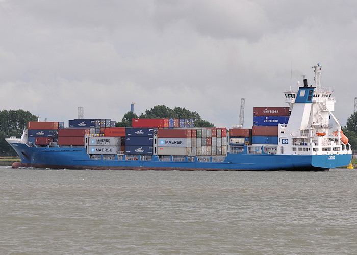  Fenja pictured approaching Rotterdam on 24th June 2012