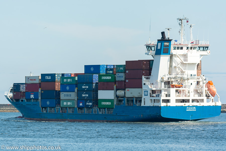 Photograph of the vessel  Fenja pictured passing North Shields on 12th July 2019