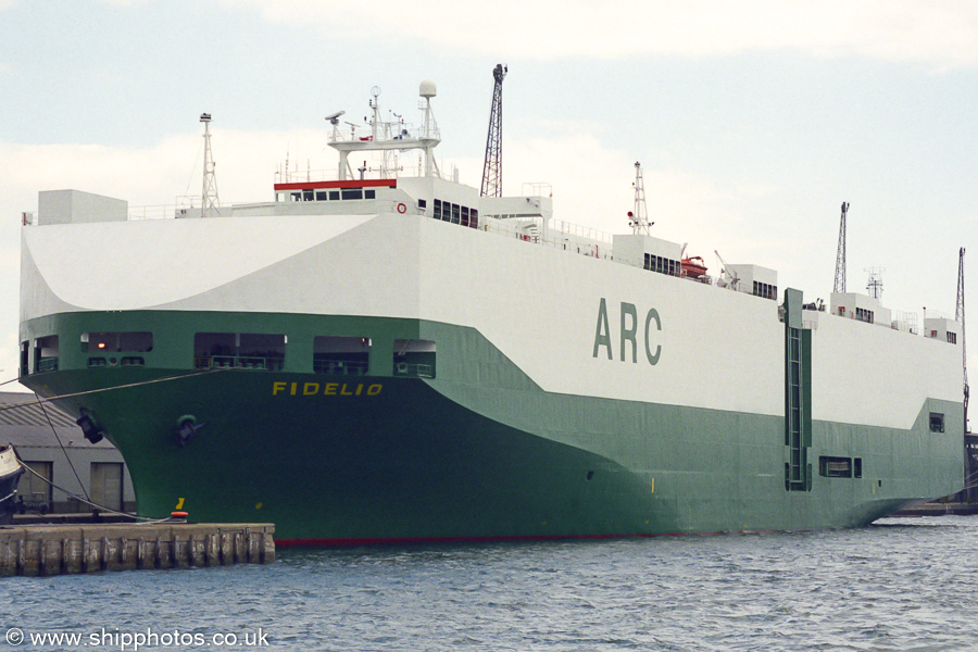 Photograph of the vessel  Fidelio pictured at Southampton on 24th June 2002
