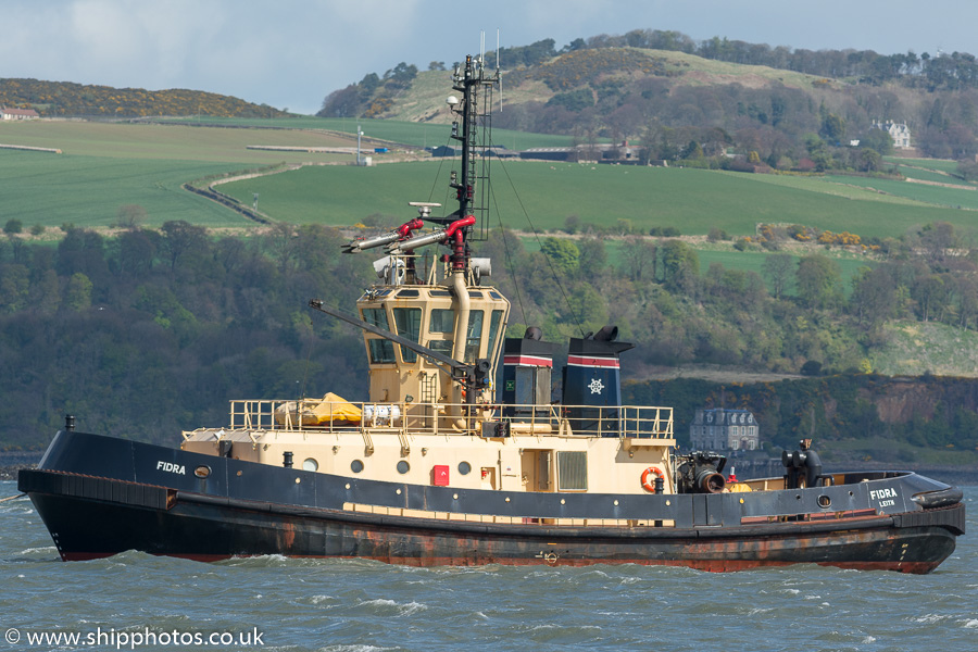 Photograph of the vessel  Fidra pictured at Braefoot Bay on 15th April 2017