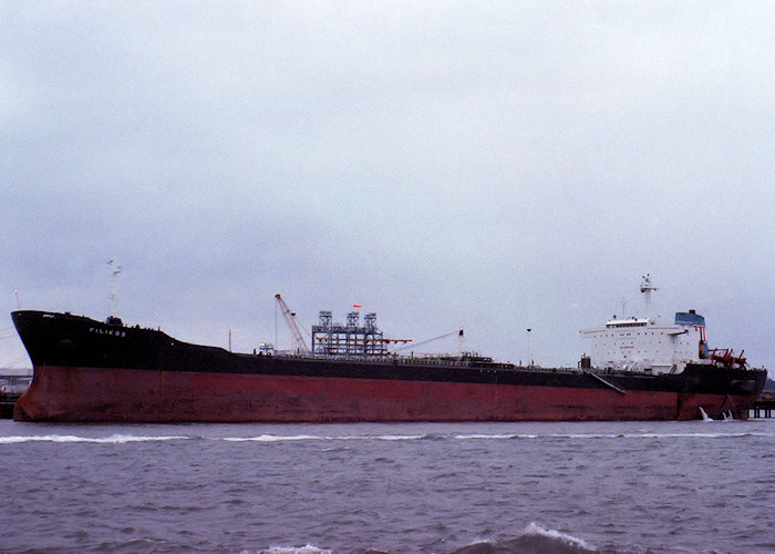 Photograph of the vessel  Filikos pictured at Fawley on 28th July 1988
