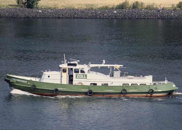 Photograph of the vessel  Finkenwerder pictured in Hamburg on 21st August 1995