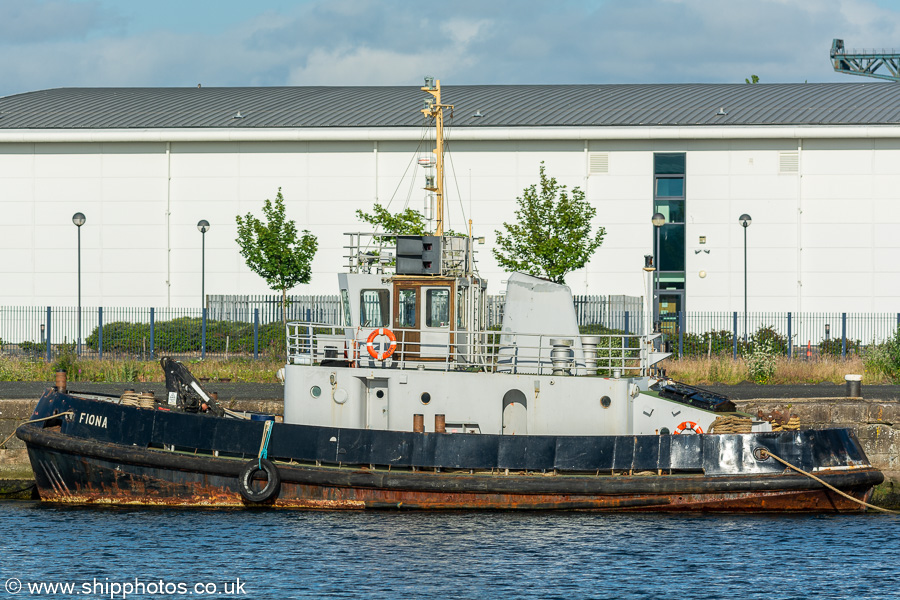 Photograph of the vessel  Fiona pictured in Victoria Harbour, Greenock on 16th July 2021