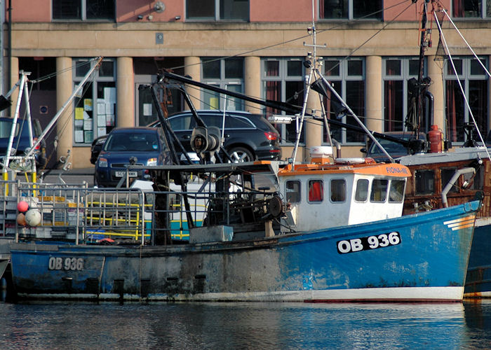 Photograph of the vessel fv Fiona ME pictured at Tarbert, Loch Fyne on 22nd April 2011