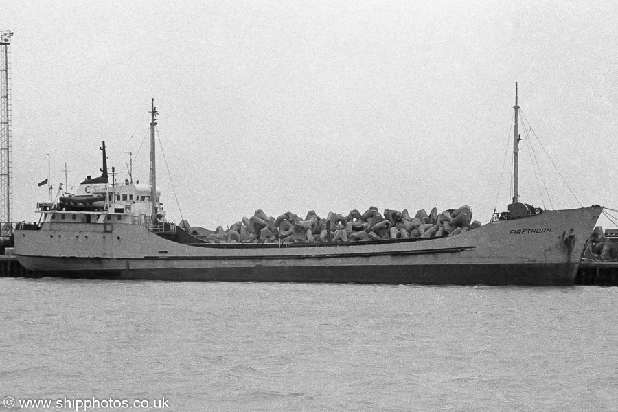 Photograph of the vessel  Firethorn pictured in Shoreham on 29th October 1989