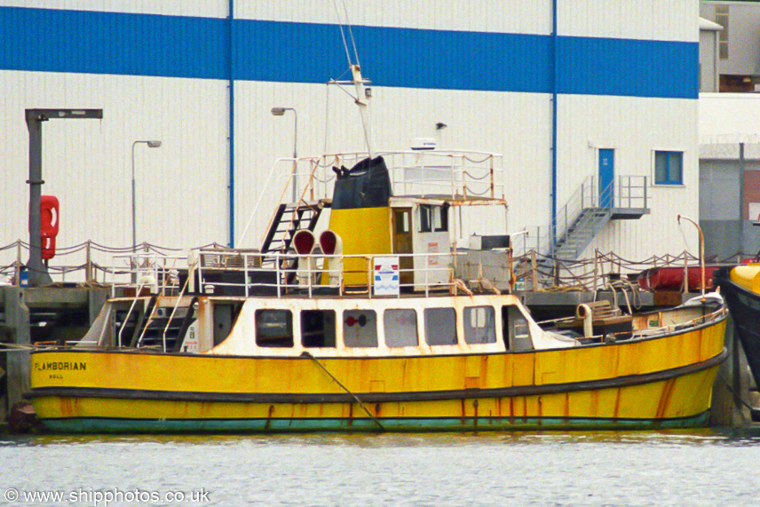 Photograph of the vessel  Flamborian pictured at Portland on 7th July 2002