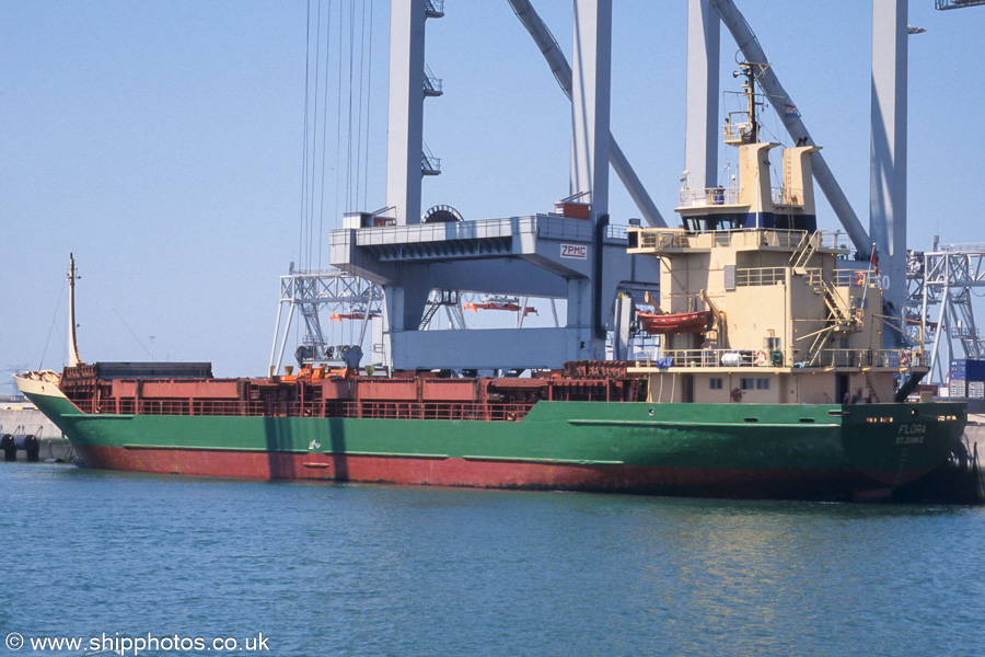 Photograph of the vessel  Flora pictured in Amazonehaven, Europoort on 17th June 2002