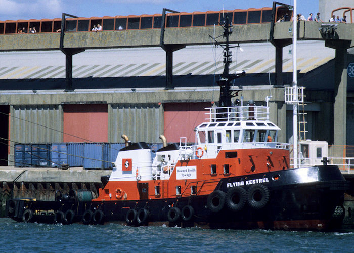 Photograph of the vessel  Flying Kestrel pictured at Southampton on 13th July 1997