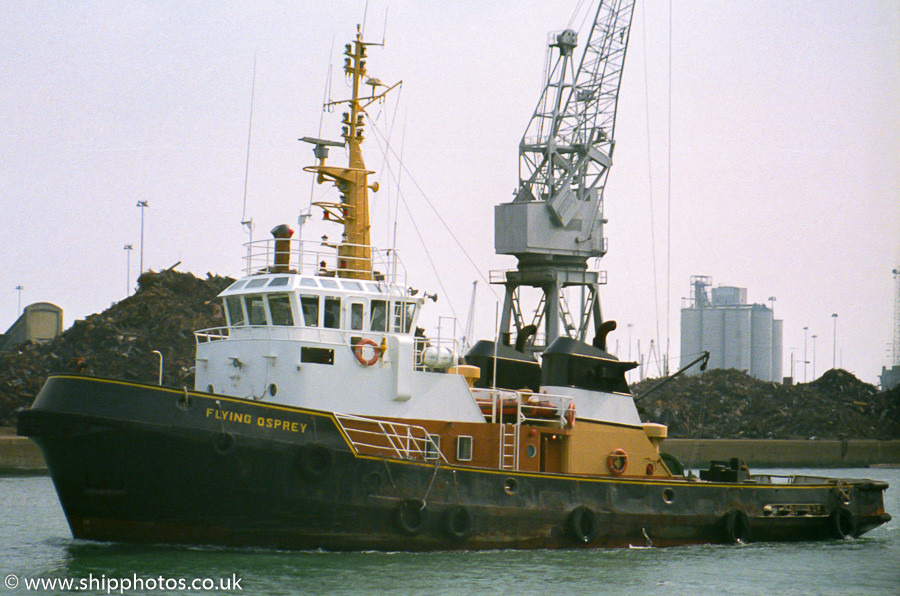  Flying Osprey pictured in Ocean Dock, Southampton on 3rd April 1988