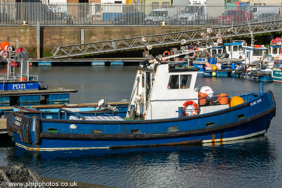 Photograph of the vessel  Flying Scud pictured at Peterhead on 12th September 2024