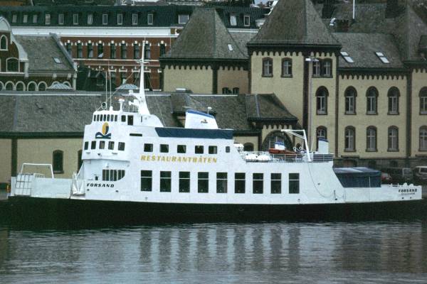 Photograph of the vessel  Forsand pictured in Stavanger on 25th October 1998