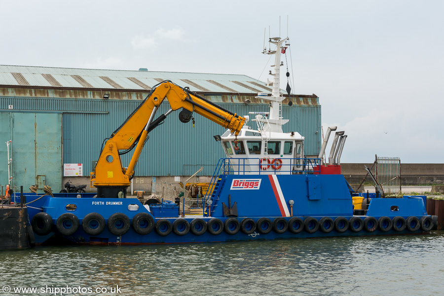 Photograph of the vessel  Forth Drummer pictured in Langton Dock, Liverpool on 3rd August 2019