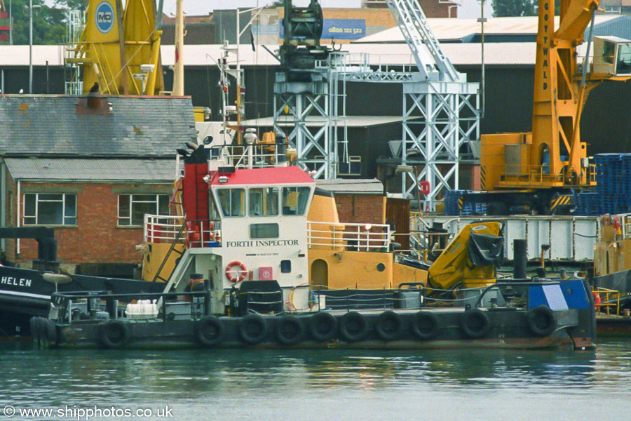 Photograph of the vessel  Forth Inspector pictured in Portsmouth Dockyard on 27th September 2003