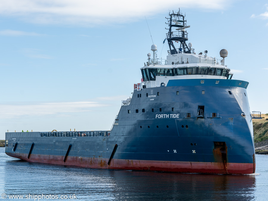 Photograph of the vessel  Forth Tide pictured arriving at Aberdeen on 13th September 2024