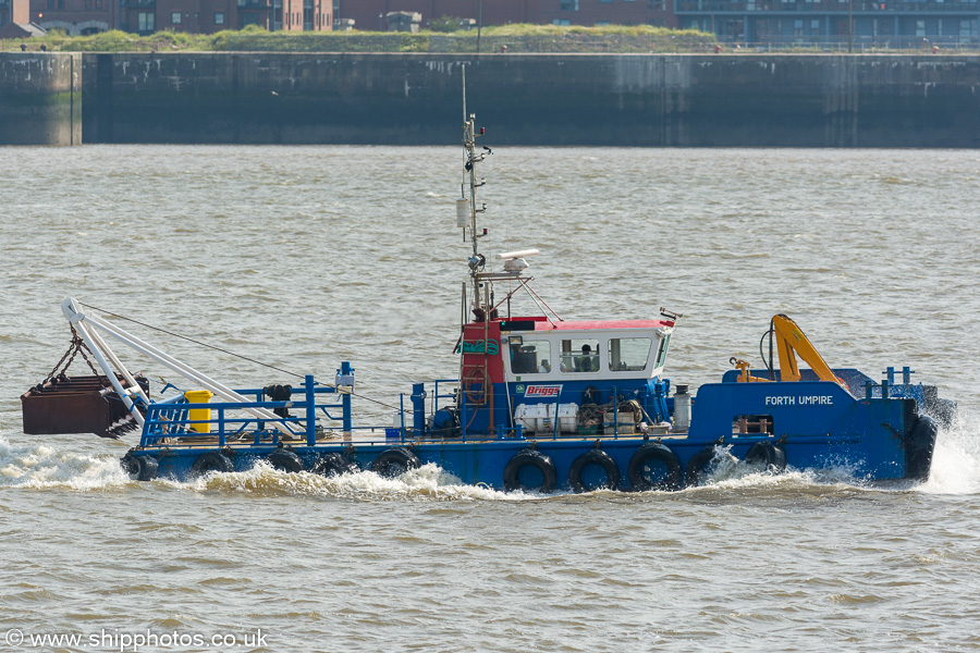 Photograph of the vessel  Forth Umpire pictured passing Seacombe on 3rd August 2019