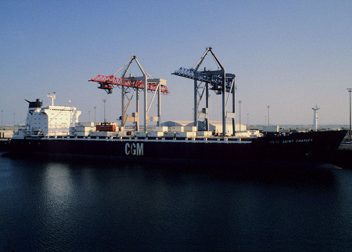 Photograph of the vessel  Fort Saint Charles pictured at Dunkerque on 11th April 1991