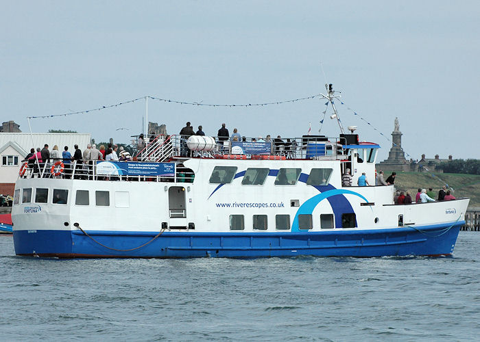 Photograph of the vessel  Fortuna pictured passing North Shields on 8th August 2010