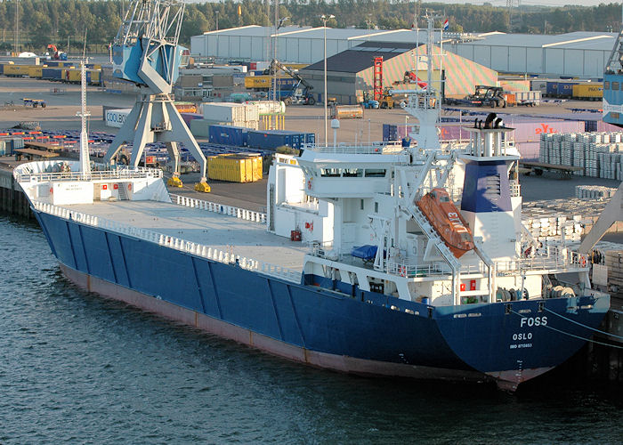 Photograph of the vessel  Foss pictured in Beneluxhaven, Europoort on 21st June 2010