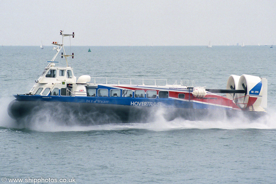 Photograph of the vessel  Freedom 90 pictured approaching Southsea on 5th July 2003
