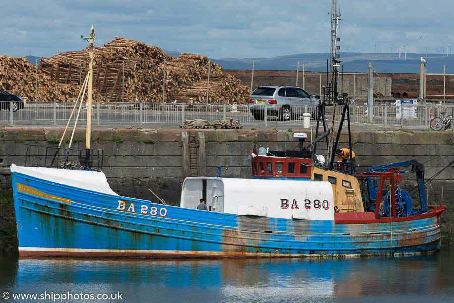 Photograph of the vessel fv Freedom III pictured at Troon on 8th June 2015