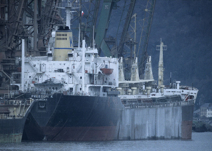 Photograph of the vessel  Freedom K pictured in Rouen on 5th March 1994