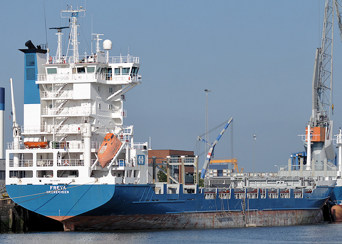Photograph of the vessel  Freya pictured in Waalhaven, Rotterdam on 26th June 2011