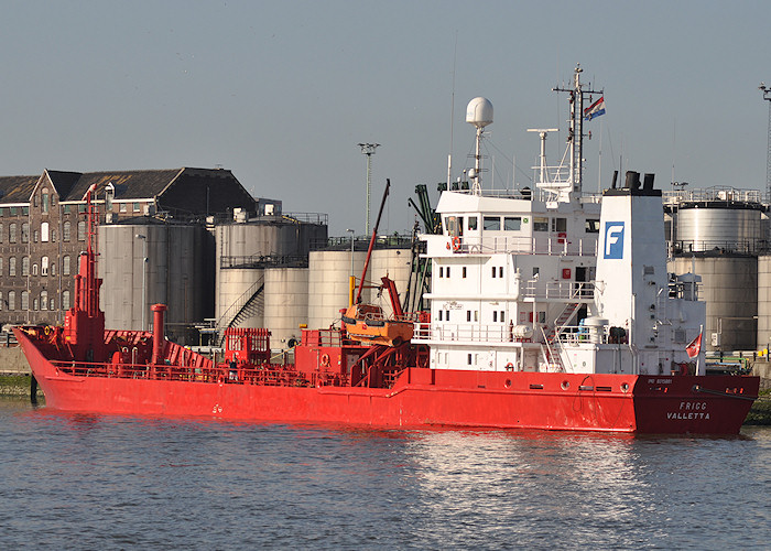 Photograph of the vessel  Frigg pictured in Koningin Wilhelminahaven, Rotterdam on 26th June 2011