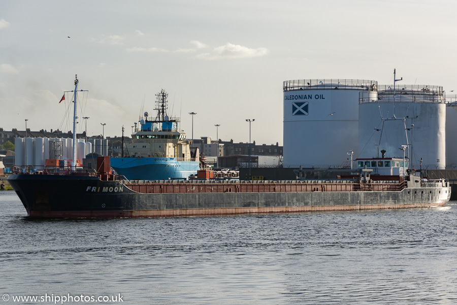 Photograph of the vessel  Fri Moon pictured departing Aberdeen on 22nd May 2015