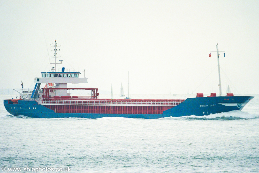 Photograph of the vessel  Frisian Lady pictured approaching Southampton on 27th September 2003