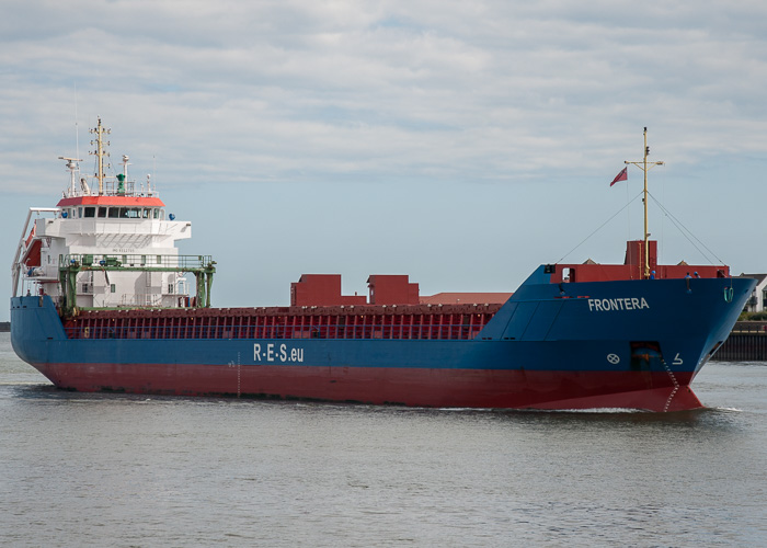 Photograph of the vessel  Frontera pictured passing North Shields on 24th August 2014