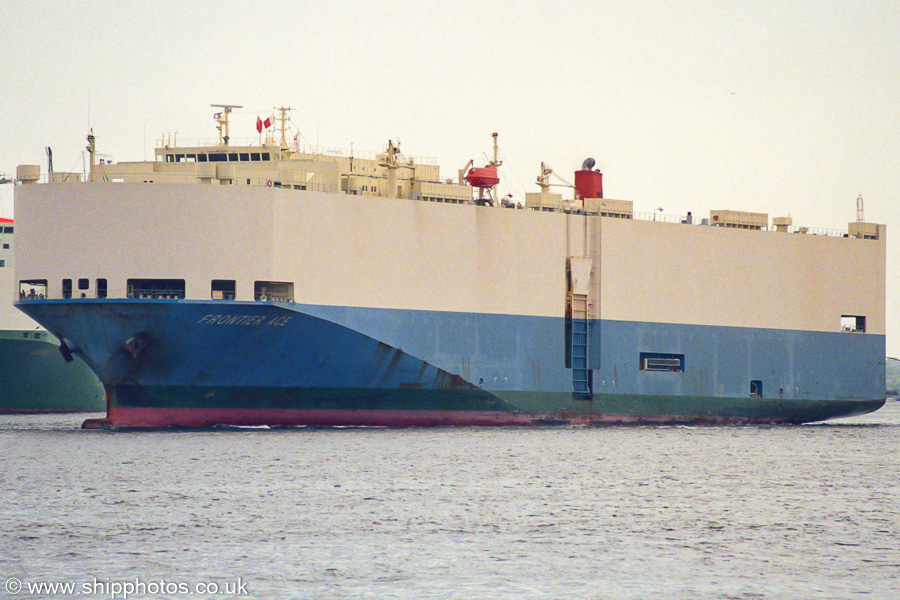 Photograph of the vessel  Frontier Ace pictured arriving at Southampton on 24th June 2002