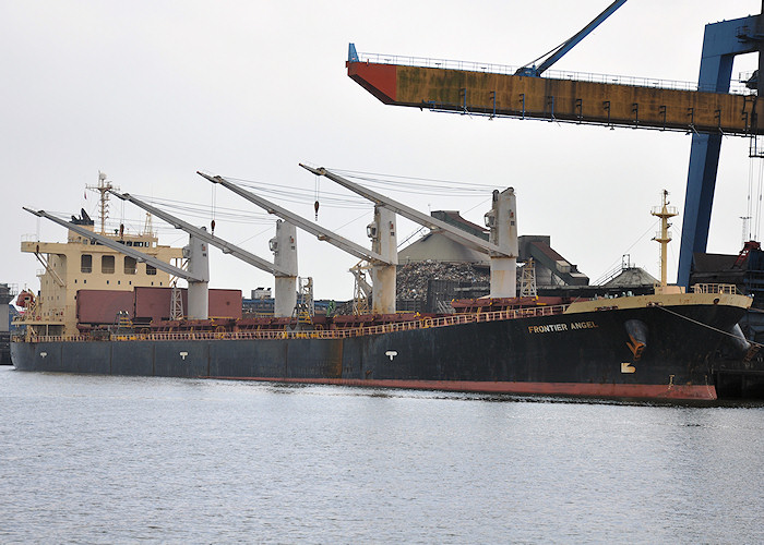 Photograph of the vessel  Frontier Angel pictured in Sint-Laurenshaven, Botlek, Rotterdam on 26th June 2011