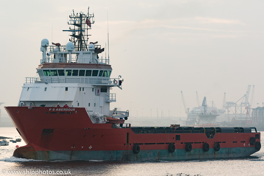 Photograph of the vessel  FS Aberdour pictured passing North Shields on 16th December 2016