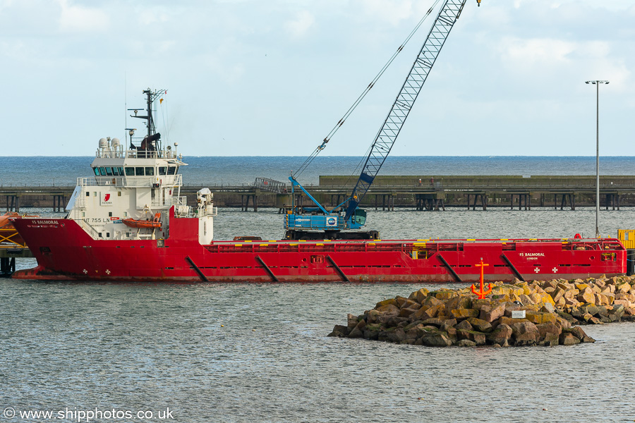 Photograph of the vessel  FS Balmoral pictured at Peterhead on 12th September 2024