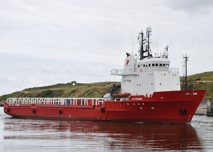 Photograph of the vessel  FS Pisces pictured arriving at Aberdeen on 13th September 2013