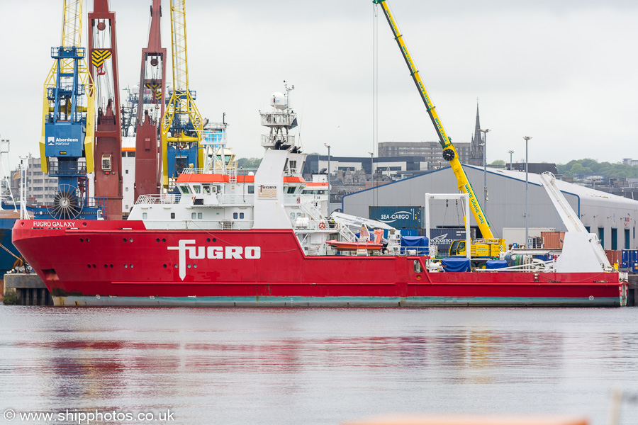 Photograph of the vessel rv Fugro Galaxy pictured at Aberdeen on 30th May 2019