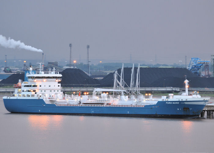 Photograph of the vessel  Fure Nord pictured at Immingham Gas Terminal on 23rd June 2011