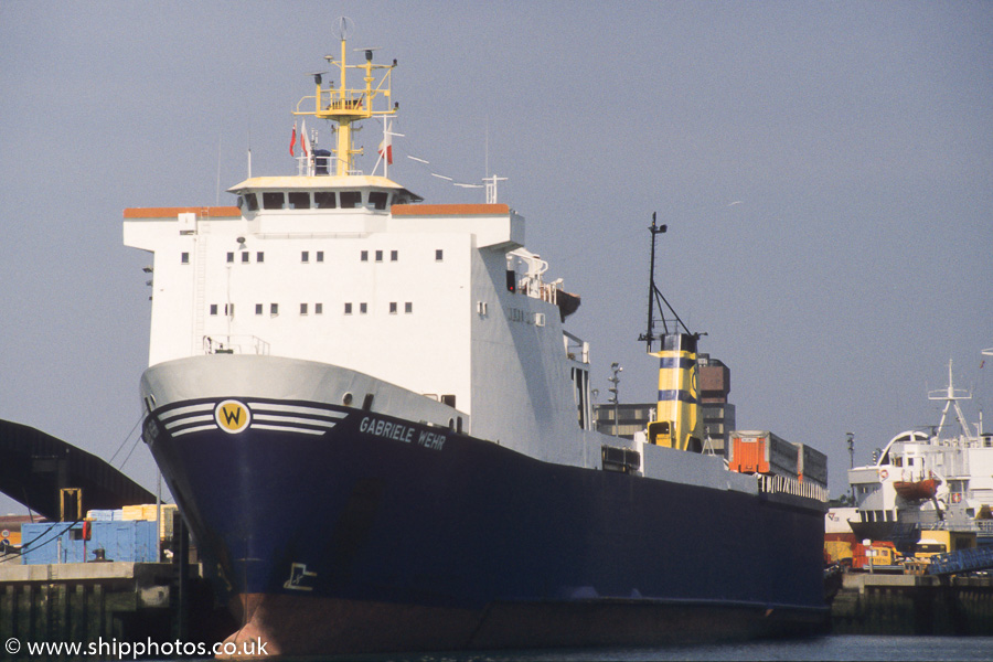 Photograph of the vessel  Gabriele Wehr pictured in Portsmouth on 18th June 1989