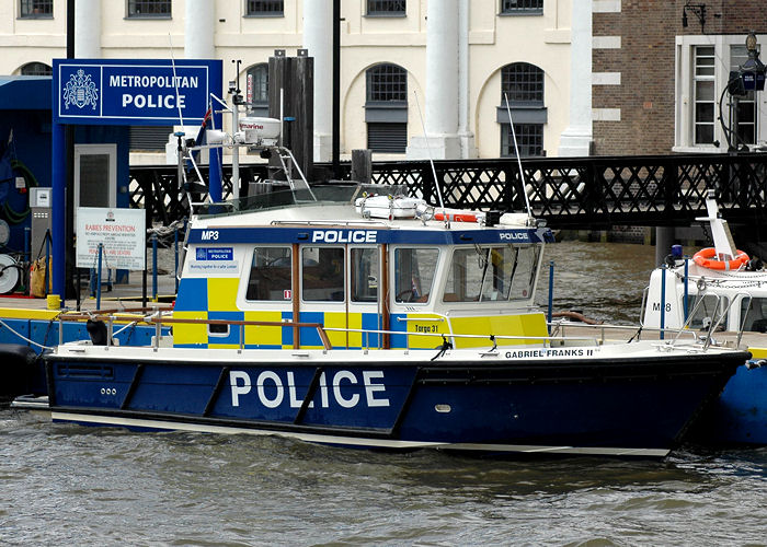 Photograph of the vessel  Gabriel Franks II pictured at Wapping on 18th May 2008