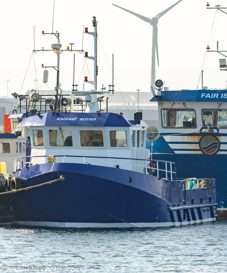Photograph of the vessel  Gairsay Sound pictured at Kirkwall on 15th May 2024
